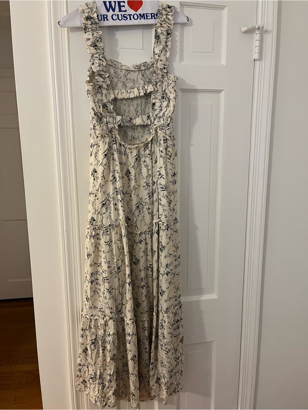 Floral Smocked Maxi Dress - Picture 6 of 7
